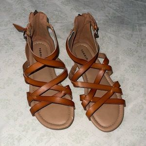 Torrid Brown Gladiator Sandals Sz 8W